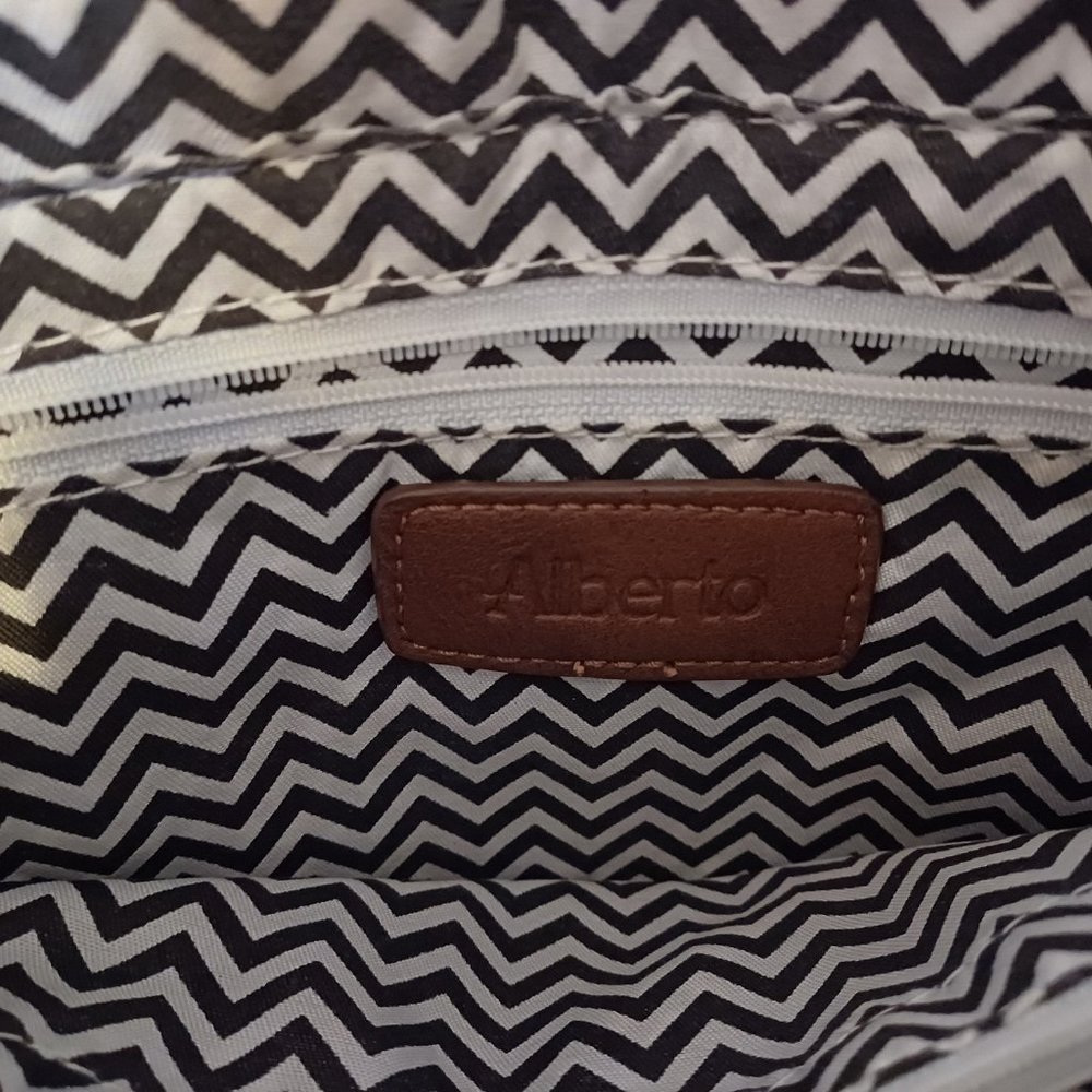 Alberto Crossbody Mixed-Material Women Handbag 11'' X 11'' - Picture 5 of 5